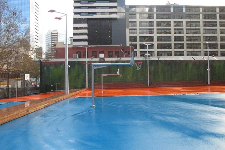 24231 Hercules Reversible Basketball / Netball Tower 3.8m Long Outreach - Image 3