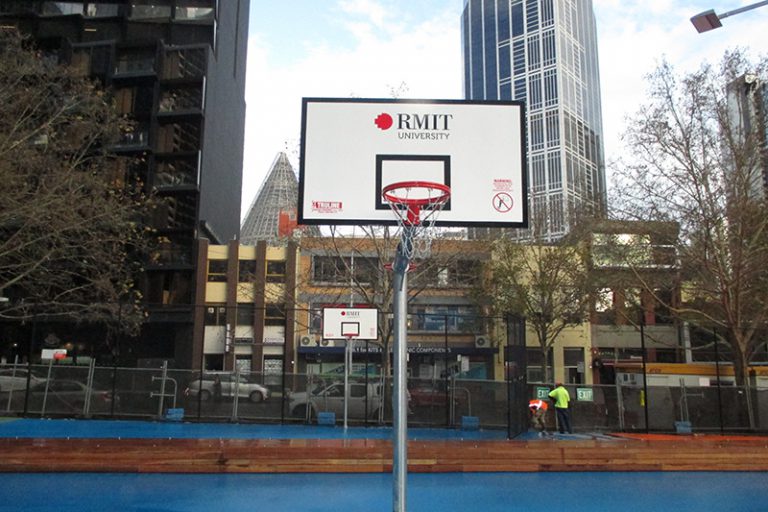 24231 Hercules Reversible Basketball / Netball Tower 3.8m Long Outreach - Image 4