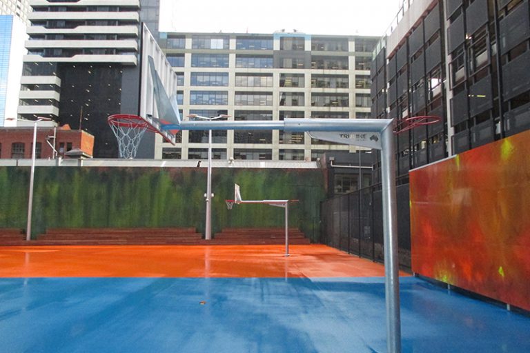 24231 Hercules Reversible Basketball / Netball Tower 3.8m Long Outreach - Image 6