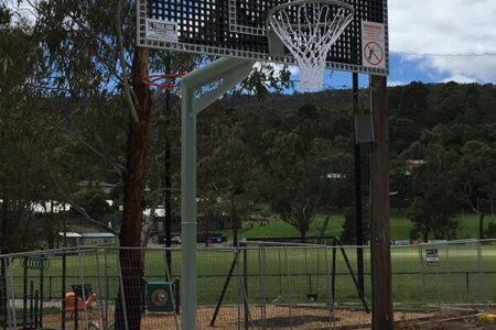 24233 Noise Reduction Reversible Basketball / Netball Tower 1.8m Outreach