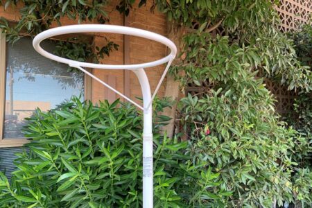 63322 Telescopic Height Adjustable Portable Netball Post